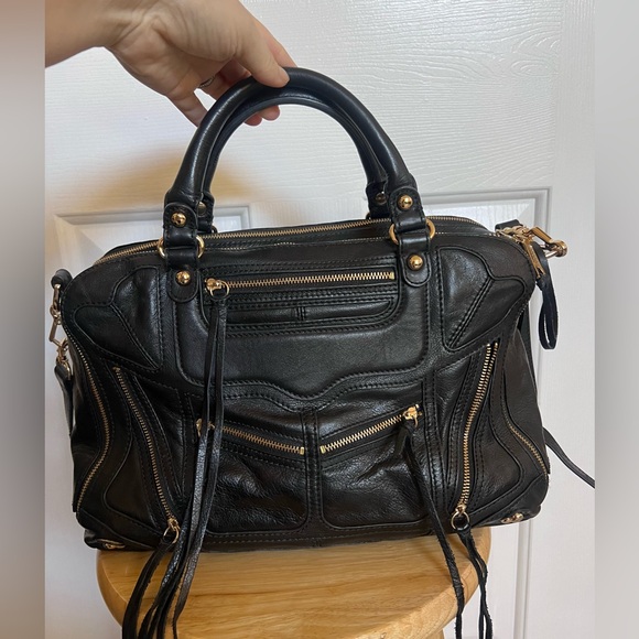 Rebecca Minkoff Leather Top Handle Bag, black - Picture 2 of 15